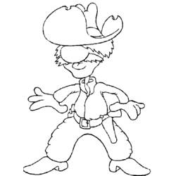 Dibujo para colorear: Cowboy (Personajes) #91480 - Dibujos para Colorear e Imprimir Gratis