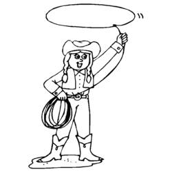 Dibujo para colorear: Cowboy (Personajes) #91483 - Dibujos para Colorear e Imprimir Gratis