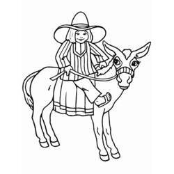 Dibujo para colorear: Cowboy (Personajes) #91488 - Dibujos para Colorear e Imprimir Gratis