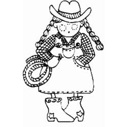 Dibujo para colorear: Cowboy (Personajes) #91495 - Dibujos para Colorear e Imprimir Gratis