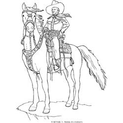 Dibujo para colorear: Cowboy (Personajes) #91501 - Dibujos para Colorear e Imprimir Gratis