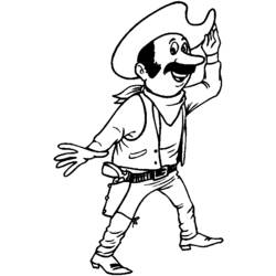 Dibujo para colorear: Cowboy (Personajes) #91512 - Dibujos para Colorear e Imprimir Gratis