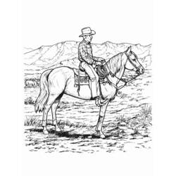 Dibujo para colorear: Cowboy (Personajes) #91518 - Dibujos para Colorear e Imprimir Gratis