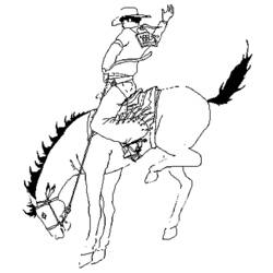 Dibujo para colorear: Cowboy (Personajes) #91528 - Dibujos para Colorear e Imprimir Gratis