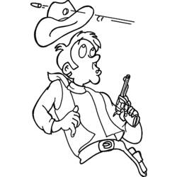 Dibujo para colorear: Cowboy (Personajes) #91538 - Dibujos para Colorear e Imprimir Gratis
