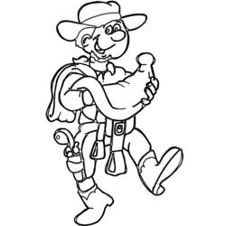 Dibujo para colorear: Cowboy (Personajes) #91542 - Dibujos para Colorear e Imprimir Gratis