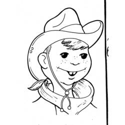 Dibujo para colorear: Cowboy (Personajes) #91548 - Dibujos para Colorear e Imprimir Gratis