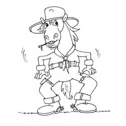 Dibujo para colorear: Cowboy (Personajes) #91565 - Dibujos para Colorear e Imprimir Gratis
