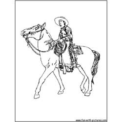 Dibujo para colorear: Cowboy (Personajes) #91566 - Dibujos para Colorear e Imprimir Gratis