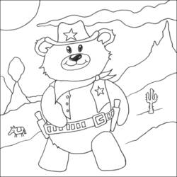 Dibujo para colorear: Cowboy (Personajes) #91581 - Dibujos para Colorear e Imprimir Gratis