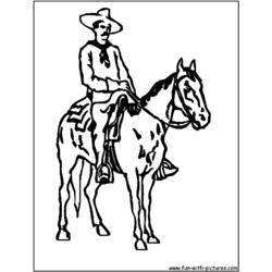 Dibujo para colorear: Cowboy (Personajes) #91597 - Dibujos para Colorear e Imprimir Gratis