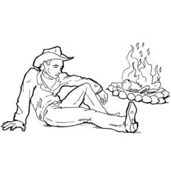 Dibujo para colorear: Cowboy (Personajes) #91606 - Dibujos para Colorear e Imprimir Gratis