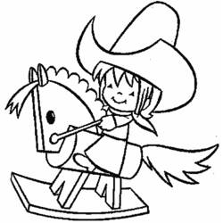 Dibujo para colorear: Cowboy (Personajes) #91682 - Dibujos para Colorear e Imprimir Gratis
