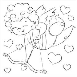 Dibujo para colorear: Cupido (Personajes) #196334 - Dibujos para Colorear e Imprimir Gratis