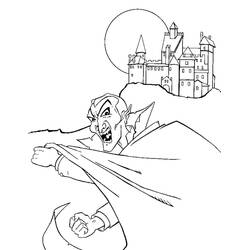 Dibujo para colorear: Drácula (Personajes) #204052 - Dibujos para Colorear e Imprimir Gratis