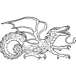 Dibujo para colorear: Dragón (Personajes) #148365 - Dibujos para Colorear e Imprimir Gratis