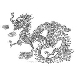 Dibujo para colorear: Dragón (Personajes) #148395 - Dibujos para Colorear e Imprimir Gratis