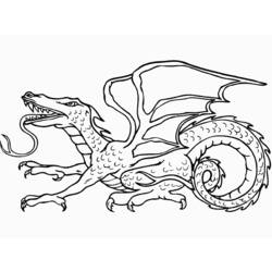 Dibujo para colorear: Dragón (Personajes) #148397 - Dibujos para Colorear e Imprimir Gratis