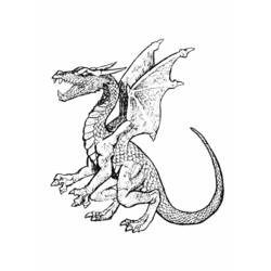 Dibujo para colorear: Dragón (Personajes) #148418 - Dibujos para Colorear e Imprimir Gratis