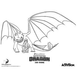 Dibujo para colorear: Dragón (Personajes) #148438 - Dibujos para Colorear e Imprimir Gratis