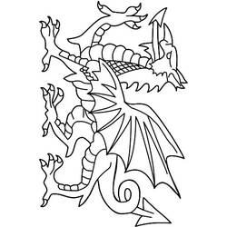 Dibujo para colorear: Dragón (Personajes) #148443 - Dibujos para Colorear e Imprimir Gratis