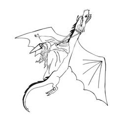 Dibujo para colorear: Dragón (Personajes) #148444 - Dibujos para Colorear e Imprimir Gratis