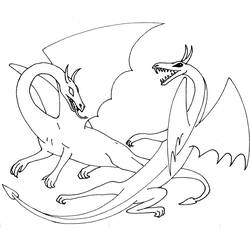 Dibujo para colorear: Dragón (Personajes) #148447 - Dibujos para Colorear e Imprimir Gratis