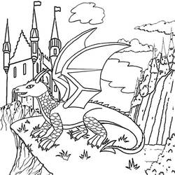 Dibujo para colorear: Dragón (Personajes) #148462 - Dibujos para Colorear e Imprimir Gratis