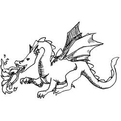 Dibujo para colorear: Dragón (Personajes) #148464 - Dibujos para Colorear e Imprimir Gratis