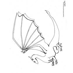 Dibujo para colorear: Dragón (Personajes) #148467 - Dibujos para Colorear e Imprimir Gratis