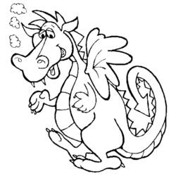 Dibujo para colorear: Dragón (Personajes) #148469 - Dibujos para Colorear e Imprimir Gratis