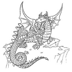 Dibujo para colorear: Dragón (Personajes) #148473 - Dibujos para Colorear e Imprimir Gratis