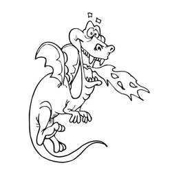 Dibujo para colorear: Dragón (Personajes) #148510 - Dibujos para Colorear e Imprimir Gratis