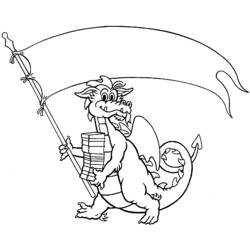 Dibujo para colorear: Dragón (Personajes) #148526 - Dibujos para Colorear e Imprimir Gratis