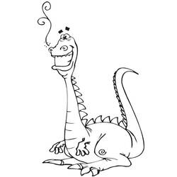 Dibujo para colorear: Dragón (Personajes) #148568 - Dibujos para Colorear e Imprimir Gratis