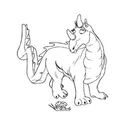 Dibujo para colorear: Dragón (Personajes) #148576 - Dibujos para Colorear e Imprimir Gratis