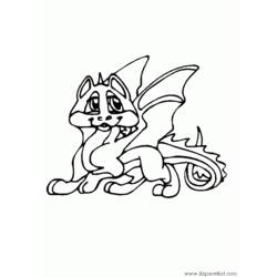 Dibujo para colorear: Dragón (Personajes) #148581 - Dibujos para Colorear e Imprimir Gratis