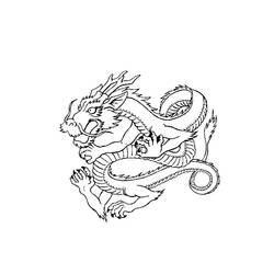 Dibujo para colorear: Dragón (Personajes) #148590 - Dibujos para Colorear e Imprimir Gratis