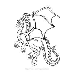 Dibujo para colorear: Dragón (Personajes) #148606 - Dibujos para Colorear e Imprimir Gratis
