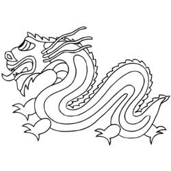 Dibujo para colorear: Dragón (Personajes) #148627 - Dibujos para Colorear e Imprimir Gratis