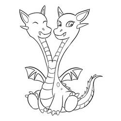 Dibujo Dragón (Personajes) #173284 para imprimir y colorear