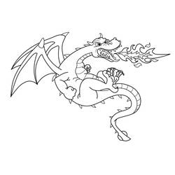 Dibujo Dragón (Personajes) #173304 para imprimir y colorear