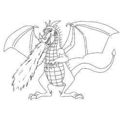 Dibujo Dragón (Personajes) #5711 para imprimir y colorear
