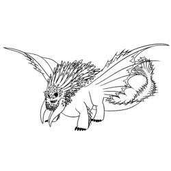 Dibujo Dragón (Personajes) #5752 para imprimir y colorear