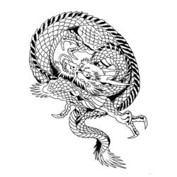 Dibujo Dragón (Personajes) #5753 para imprimir y colorear