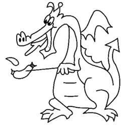 Dibujo Dragón (Personajes) #5823 para imprimir y colorear