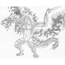 Dibujo Dragón (Personajes) #5869 para imprimir y colorear