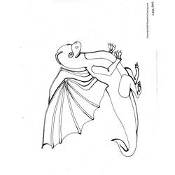 Dibujo Dragón (Personajes) #5889 para imprimir y colorear