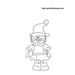 Dibujo para colorear: Duende (Personajes) #93967 - Dibujos para Colorear e Imprimir Gratis