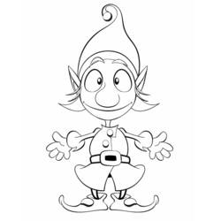 Dibujo Elfo (Personajes) #93880 para imprimir y colorear